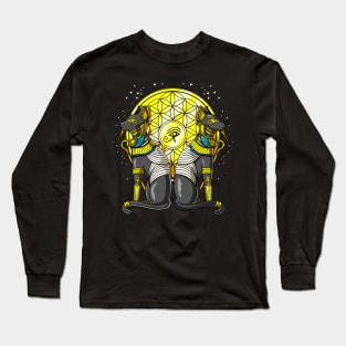 Egyptian Cat Goddess Long Sleeve T-Shirt